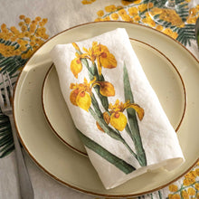 Lade das Bild in den Galerie-Viewer, Set of 6 Yellow Flowers Napkins.
