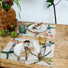 Lade das Bild in den Galerie-Viewer, Set of 2 Placemats LAKESIDE DRAGONFLIES.