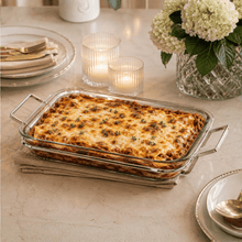Load image into Gallery viewer, Glass Bakeware Serving Dish 34x20cm