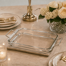 Load image into Gallery viewer, Glass Bakeware Serving Dish 34x20cm
