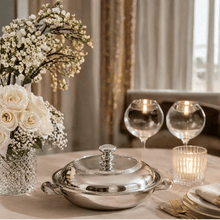 Load image into Gallery viewer, Monaco Stainless Steel Covered Serving Dish – 1.5 L