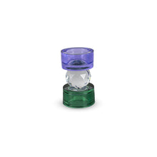 Charger l'image dans la galerie, Diamond Effect Candle Holder Purple Green.