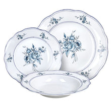 Charger l'image dans la galerie, CAPPETTATA HERITAGE FLORALS 18-Piece Blue Floral Porcelain Dinner Set for 6.
