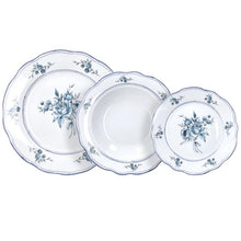 Charger l'image dans la galerie, CAPPETTATA HERITAGE FLORALS 18-Piece Blue Floral Porcelain Dinner Set for 6.