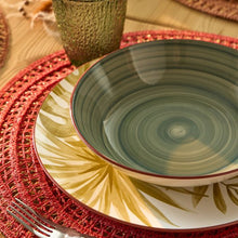 Lade das Bild in den Galerie-Viewer, Madison Exotic 18-Piece Tropical Porcelain Dinner Set for 6 | Multicolour Botanical Tableware.