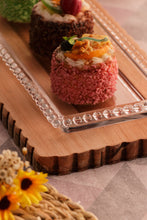 Lade das Bild in den Galerie-Viewer, Crystal pearl serving plate 30x12x3cm..