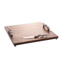 Charger l'image dans la galerie, Wooden Squared Board with Handles 33x33x5cm.