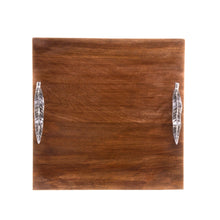 Charger l'image dans la galerie, Wooden Squared Board with Handles 33x33x5cm.