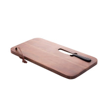 Load image into Gallery viewer, Wooden Board with Knife 36x18x3cm.