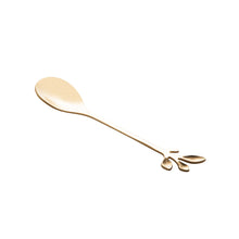 Charger l'image dans la galerie, Set of 4 Golden Leaves Spoons.