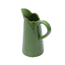 Charger l'image dans la galerie, Ceramic Banana Leaf Pitcher.