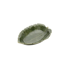 Lade das Bild in den Galerie-Viewer, Ceramic Banana Leaf Plate 23x16x4.5cm.