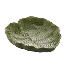 Lade das Bild in den Galerie-Viewer, Ceramic Banana Leaf Serving Plate.