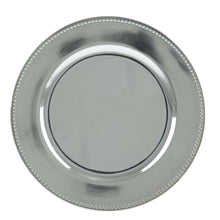 Charger l'image dans la galerie, Set of 4 Silver Plastic Sous-plat 33cm.