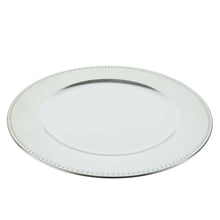 Charger l'image dans la galerie, Set of 4 Silver Plastic Sous-plat 33cm.