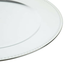 Charger l'image dans la galerie, Set of 4 Silver Plastic Sous-plat 33cm.