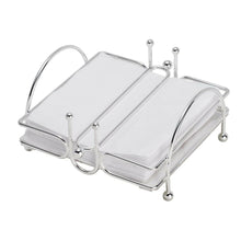 Charger l'image dans la galerie, Silver Plated Napkin Support 18X18cm.