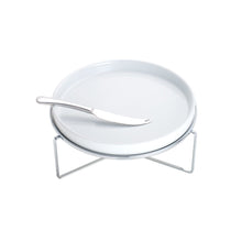 Lade das Bild in den Galerie-Viewer, Silver Plated Serving Chafing Dish with Knife 27x14cm.