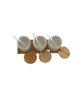 Lade das Bild in den Galerie-Viewer, White Porcelaine Canister Set With Gold Design.