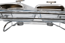 Load image into Gallery viewer, Double serving chafing dish 2x1.5L.