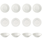 Elite 12-Piece White Porcelain Dinnerware Set for 4 – image 9 | House Art