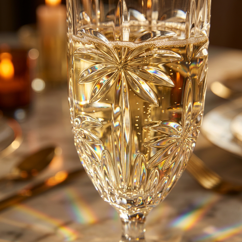 Crystal Palm Tree Goblet Glasses 450 ml – Set of 6 – image 2 | House Art