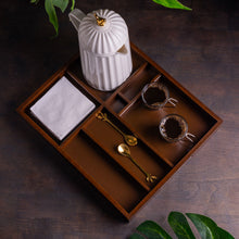 Charger l'image dans la galerie, Plateau de rangement en bois 39 x 34 x 5 cm

