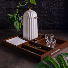 Charger l'image dans la galerie, Plateau de rangement en bois 39 x 34 x 5 cm
