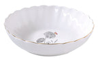 Soup Plate Flowers and Butterflies.