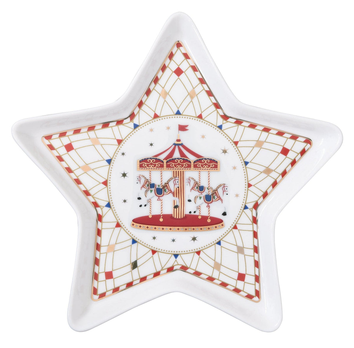Serving Platter Star Christmas Wonderland.