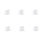 Birds Espresso Cup & Saucer Set – 85ml | Set of 6 – image 5 | House Art