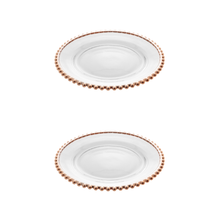 Lade das Bild in den Galerie-Viewer, Dessertteller aus Rosenperlenkristall, 20 cm
