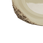 Set of 6 Ornate Cream & Brown Sous-Plats – 33 cm – image 4 | House Art