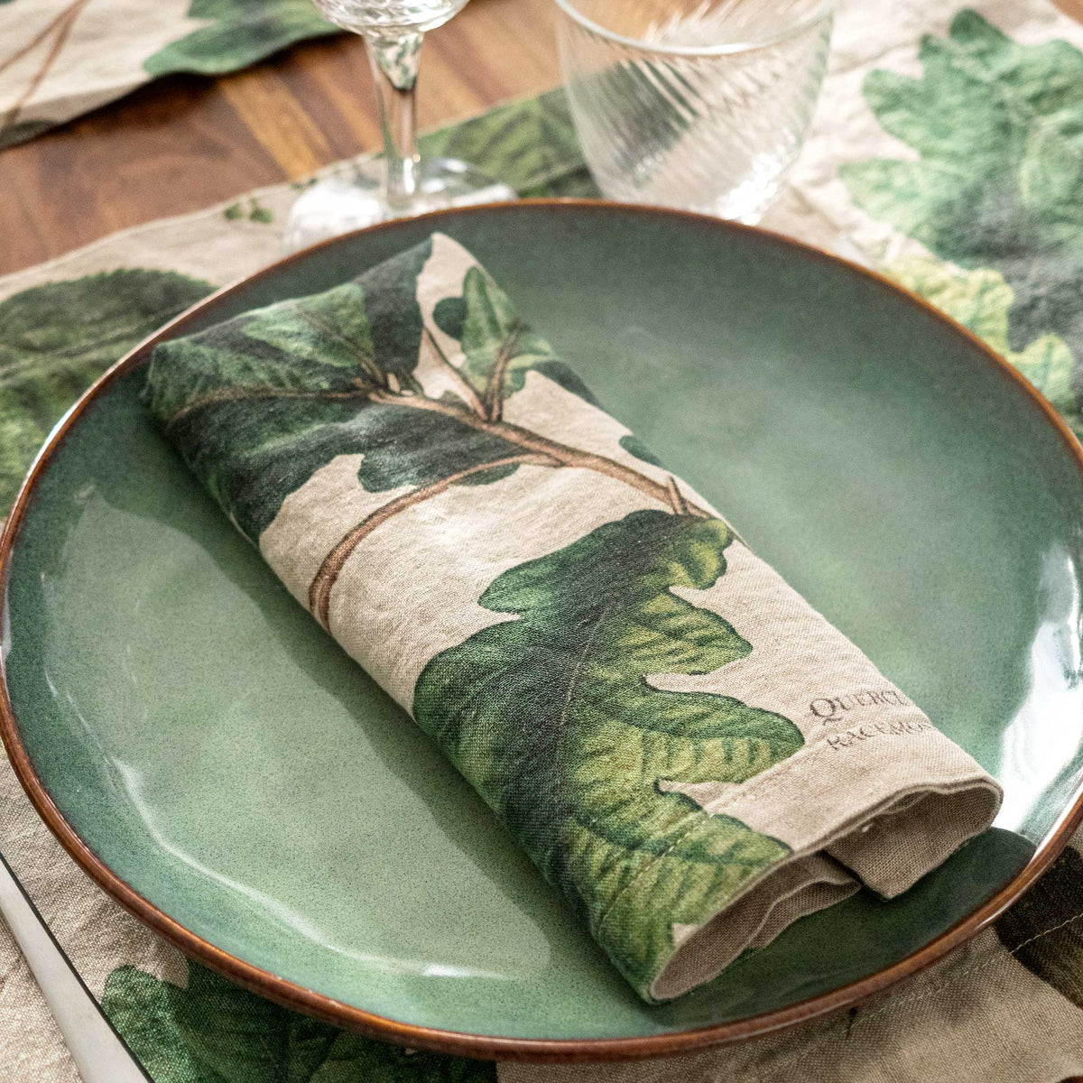 Set of 6 Tree Napkins.