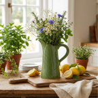 Ceramic Banana Leaf Pitcher | House Art