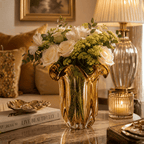 The Amber Luxury Vase – 18 × 21 cm | House Art