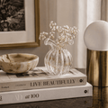 The Flower Vase – Clear Gold – 11.5 × 11.5 × 13.5 cm | House Art