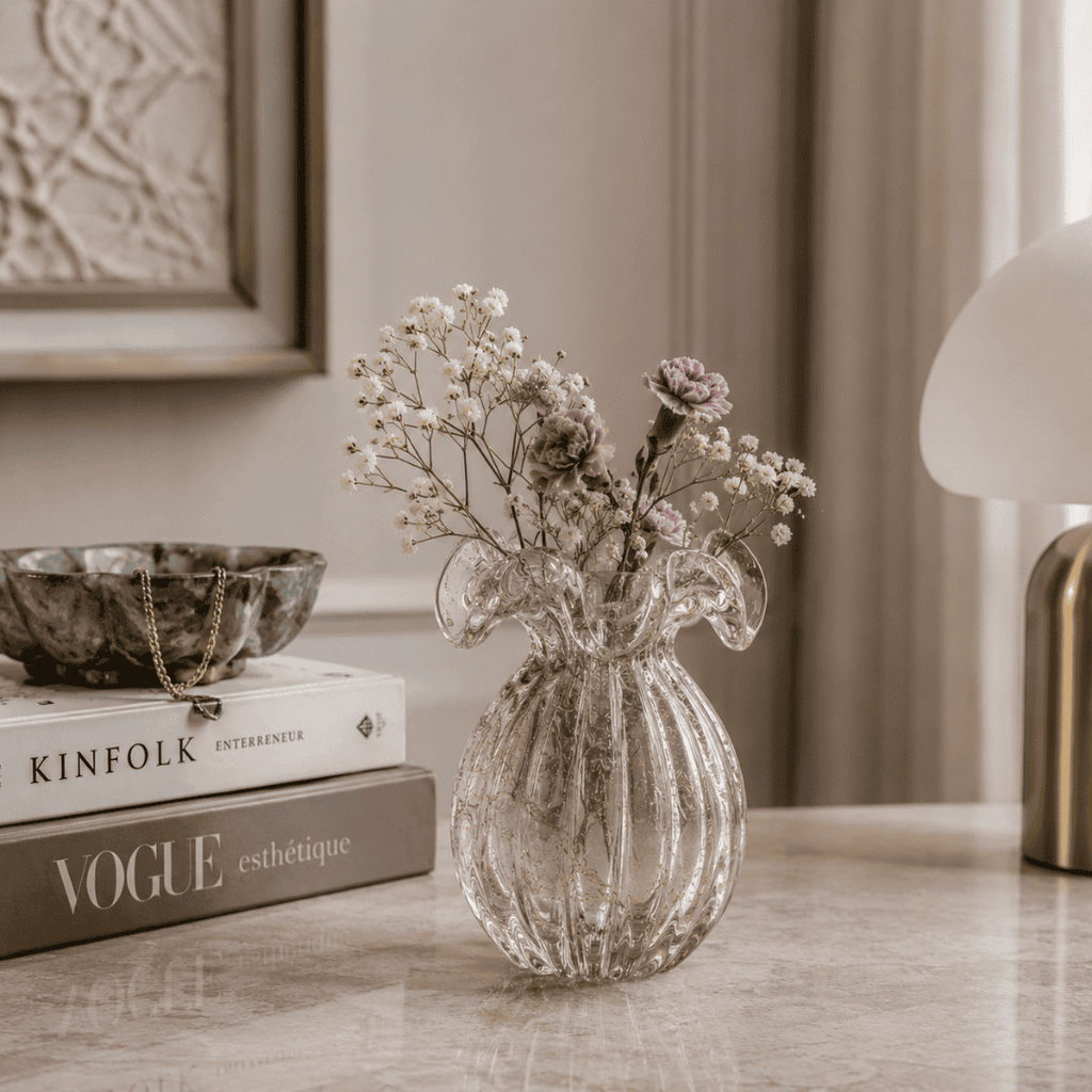 The Flower Vase – Rose Gold – 13 × 17 cm | House Art