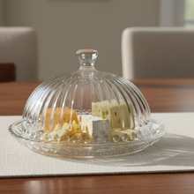 Charger l'image dans la galerie, Assiette et couvercle Empire en cristal 20cm
