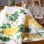Set of 2 Mimosa & Rose Kitchen Towels.