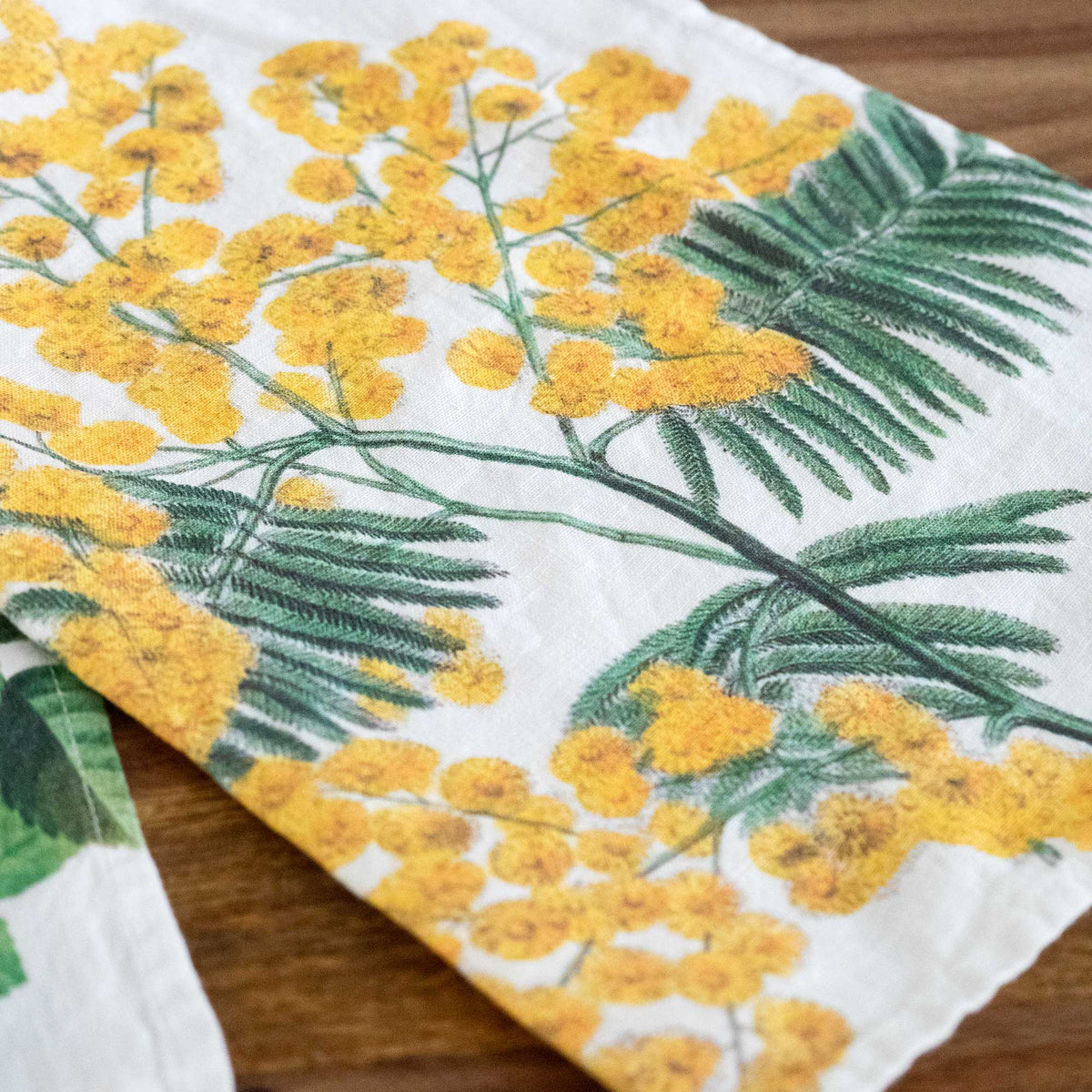 Set of 2 Mimosa & Rose Kitchen Towels.