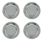 Set of 4 Silver Plastic Sous-plat 33cm.