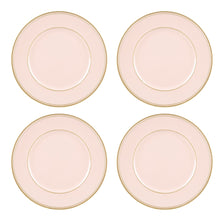Lade das Bild in den Galerie-Viewer, Set of 4 pink Plastic under plate 33cm.
