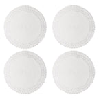 Set of 4 White Woven Placemats – Ø38 cm – image 2 | House Art