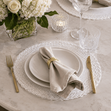 Charger l'image dans la galerie, Lot de 4 sets de table PP Blanc 38 cm
