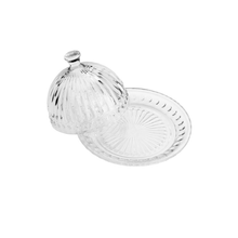 Charger l'image dans la galerie, Assiette et couvercle Empire en cristal 20cm
