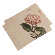 Lade das Bild in den Galerie-Viewer, Set of 2 Placemats HORTENSIA.
