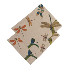 Lade das Bild in den Galerie-Viewer, Set of 2 Placemats LAKESIDE DRAGONFLIES.
