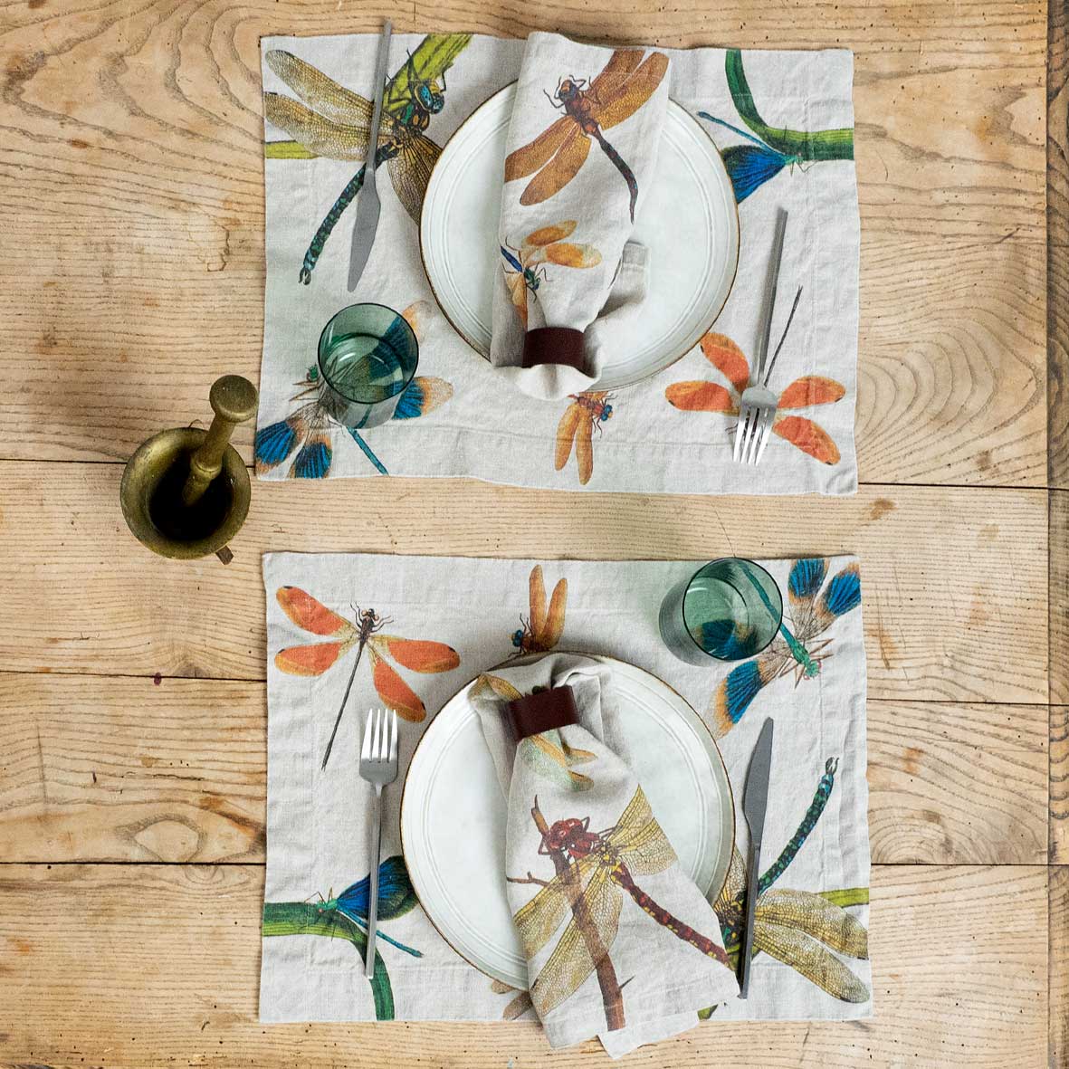 Set of 2 Placemats LAKESIDE DRAGONFLIES.