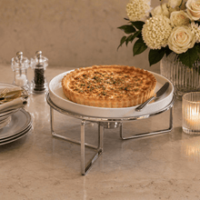 Load image into Gallery viewer, Silver Plated Serving Chafing Dish with Knife 27x14cm
